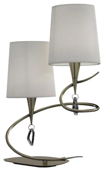 Настольная лампа трапеция с двумя лампами