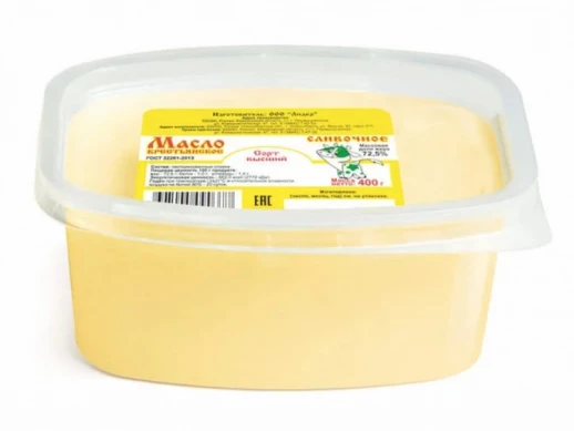 Масло сливочное 72.5%