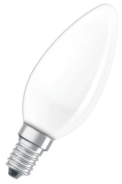 Лампа накаливания в форме свечи матовая Е14