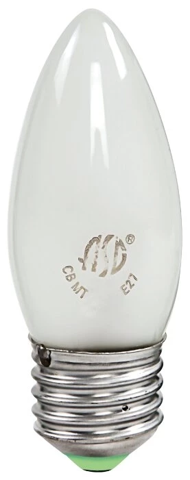 Лампа накаливания в форме свечи матовая Е27