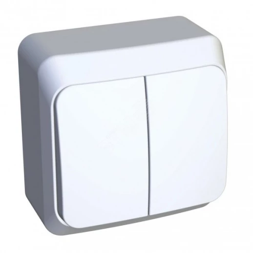 Выключатель встраиваемый двухклавишный