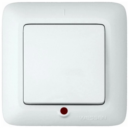 Выключатель встраиваемый одноклавишный с подсветкой