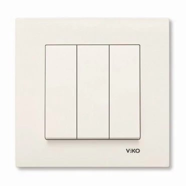 Выключатель встраиваемый трёхклавишный