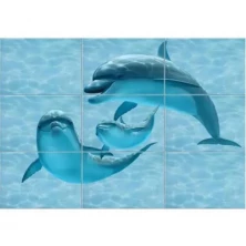 Панно Дельфины 74.7 х 109.2 см (поштучно)