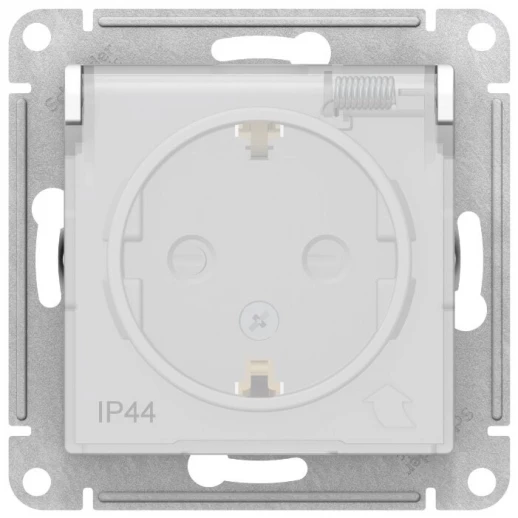 Розетка встраиваемая с заземлением и шторками